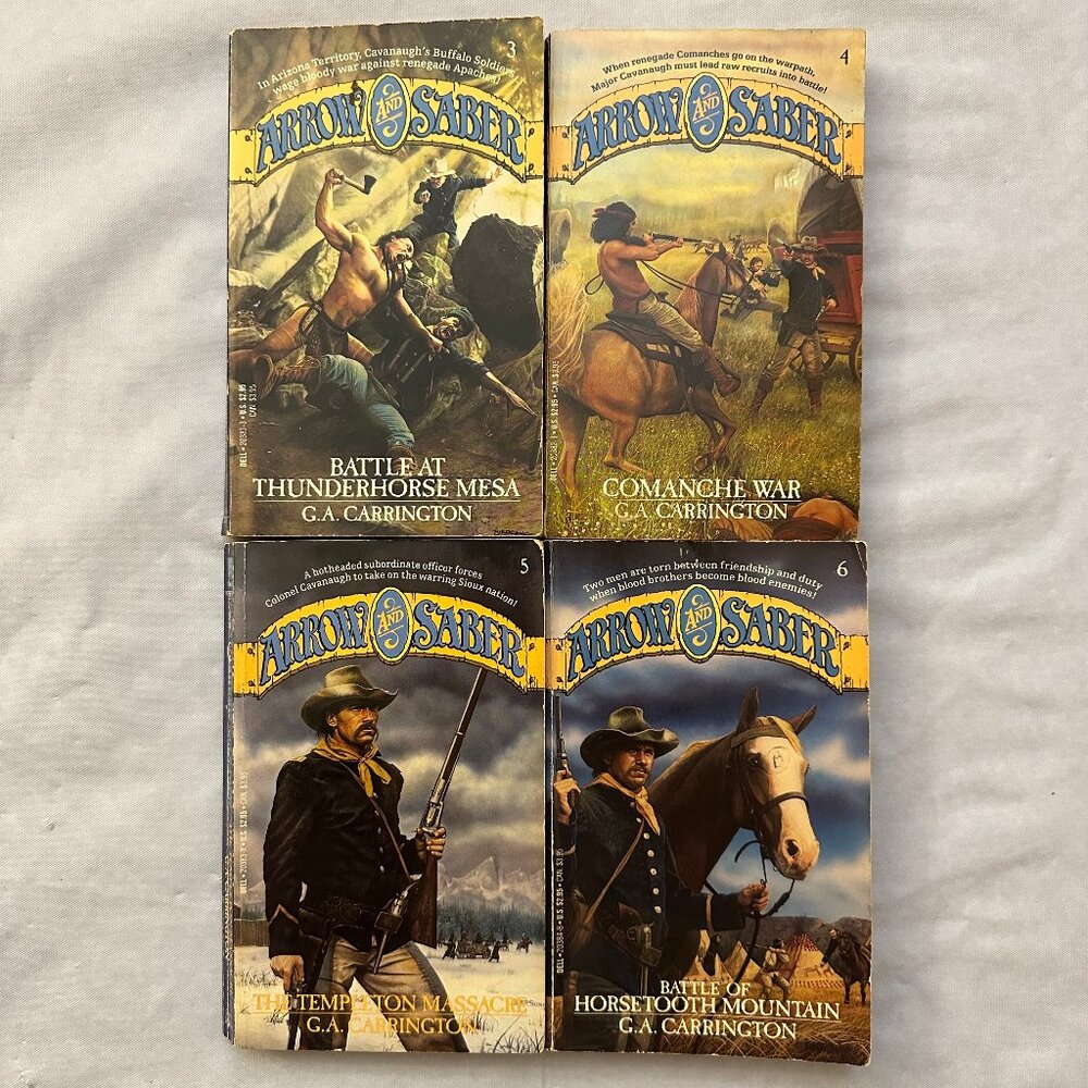 Arrow and Saber Books 3 / 4 / 5 / 6 by G.A. Carrington / Paperback